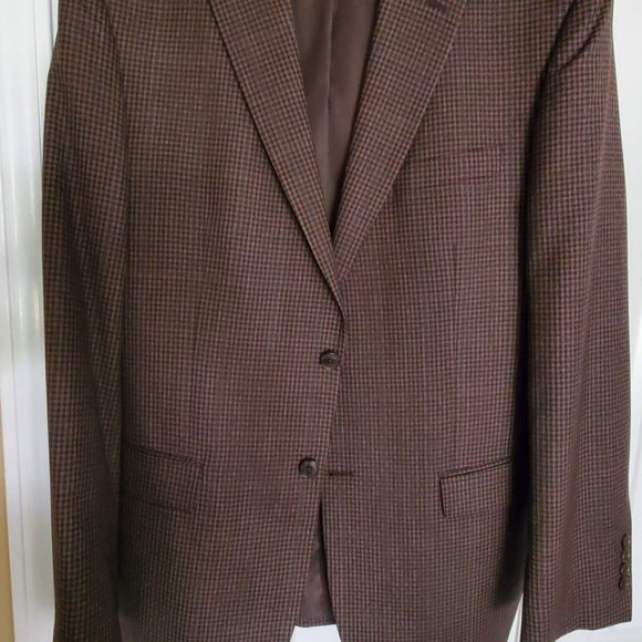 44L Traveler Collection Tailored Fit Check Sport Coat - Picture 1 of 3